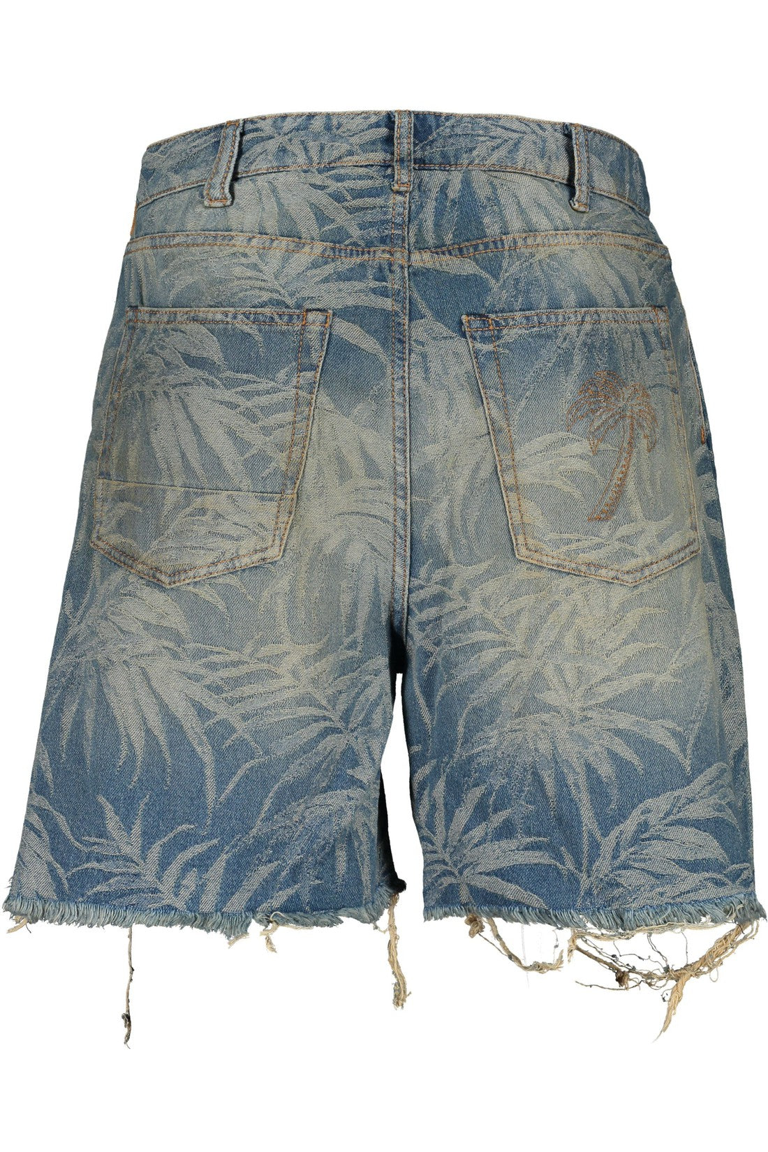 Palm Angels-OUTLET-SALE-Denim bermuda shorts-ARCHIVIST