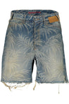 Palm Angels-OUTLET-SALE-Denim bermuda shorts-ARCHIVIST