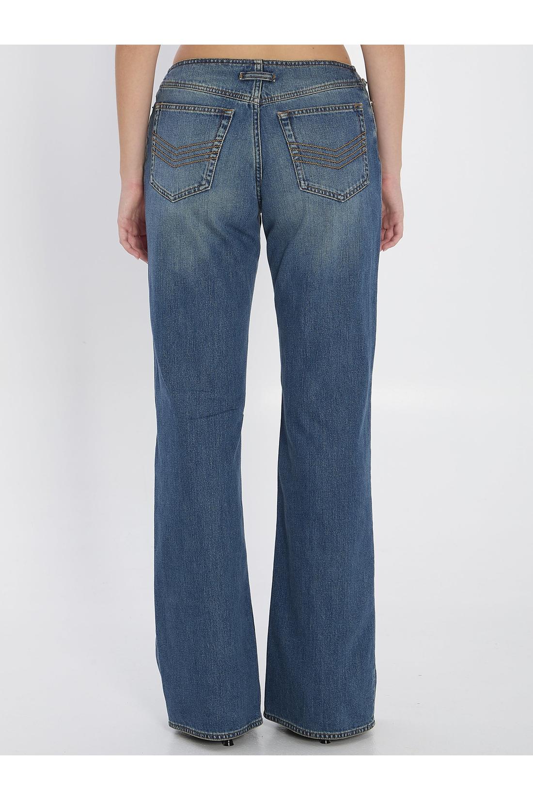 Jean Paul Gaultier-OUTLET-SALE-Denim front zipped trousers-ARCHIVIST