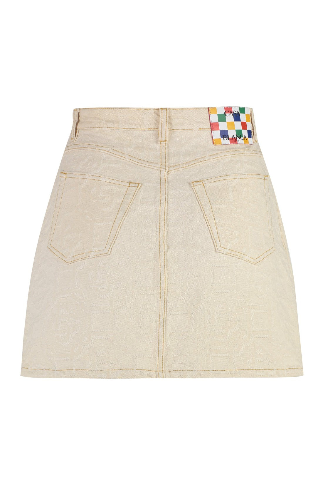 Casablanca-OUTLET-SALE-Denim mini skirt-ARCHIVIST