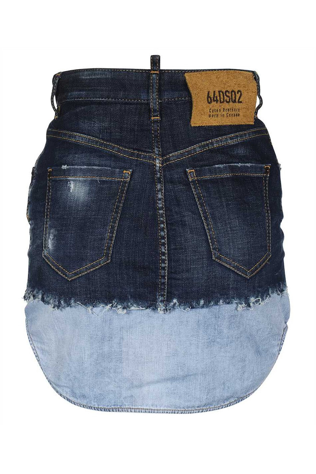 Dsquared2-OUTLET-SALE-Denim mini skirt-ARCHIVIST