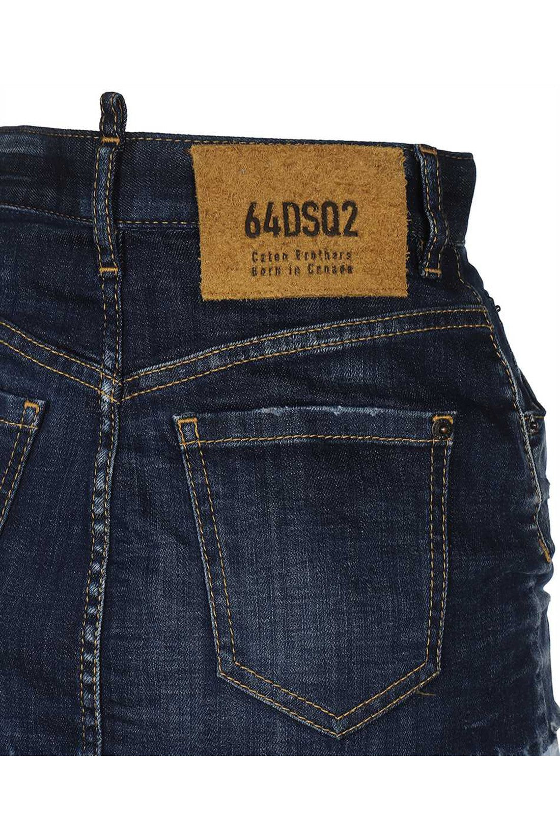 Dsquared2-OUTLET-SALE-Denim mini skirt-ARCHIVIST