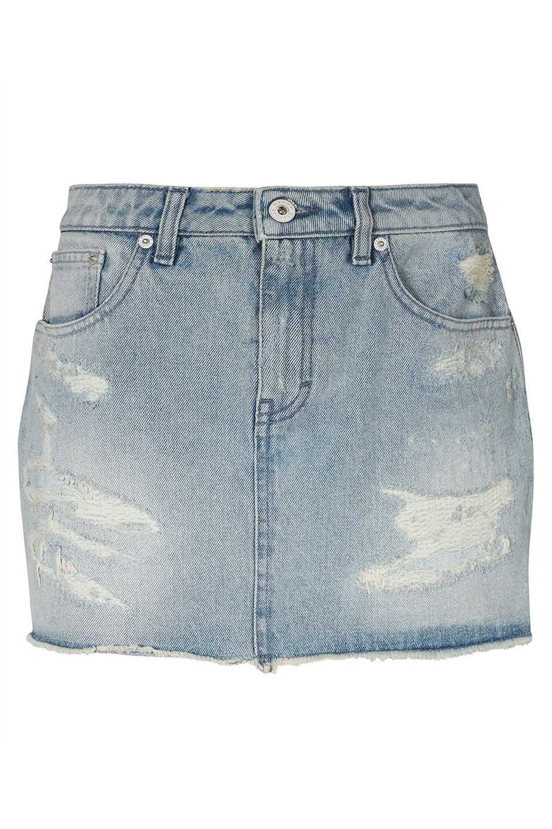 Heron Preston-OUTLET-SALE-Denim mini skirt-ARCHIVIST