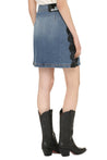 Love Moschino-OUTLET-SALE-Denim mini skirt-ARCHIVIST