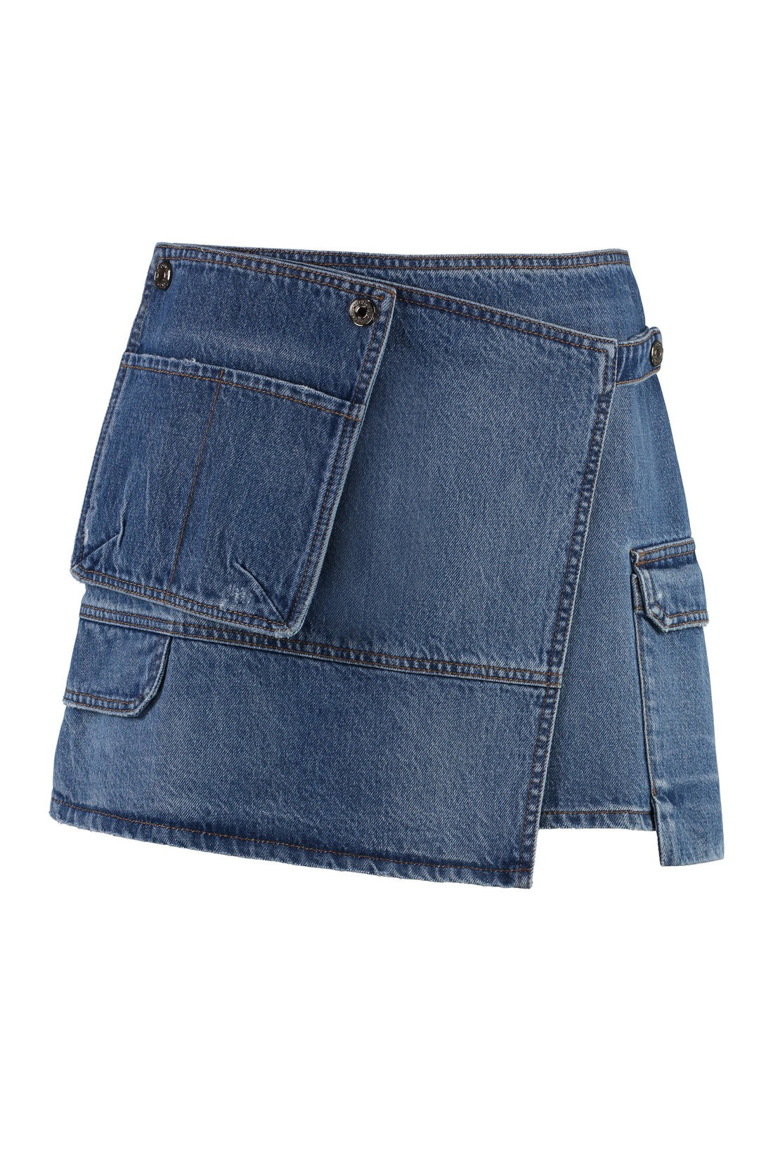 MSGM-OUTLET-SALE-Denim mini skirt-ARCHIVIST
