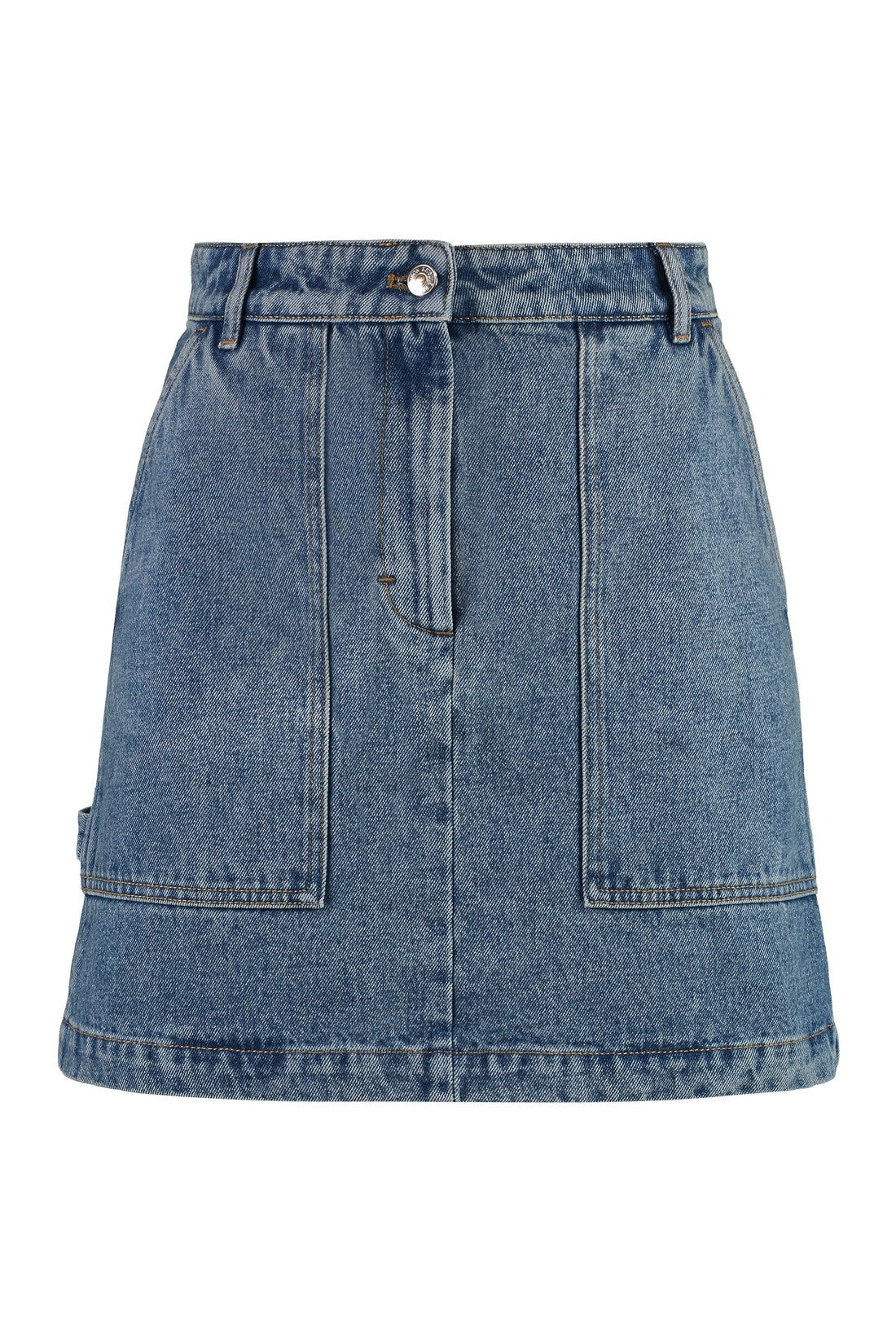 Maison Kitsuné-OUTLET-SALE-Denim mini skirt-ARCHIVIST
