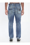 Dolce & Gabbana-OUTLET-SALE-Denim pants with plaque-ARCHIVIST