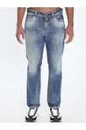 Dolce & Gabbana-OUTLET-SALE-Denim pants with plaque-ARCHIVIST