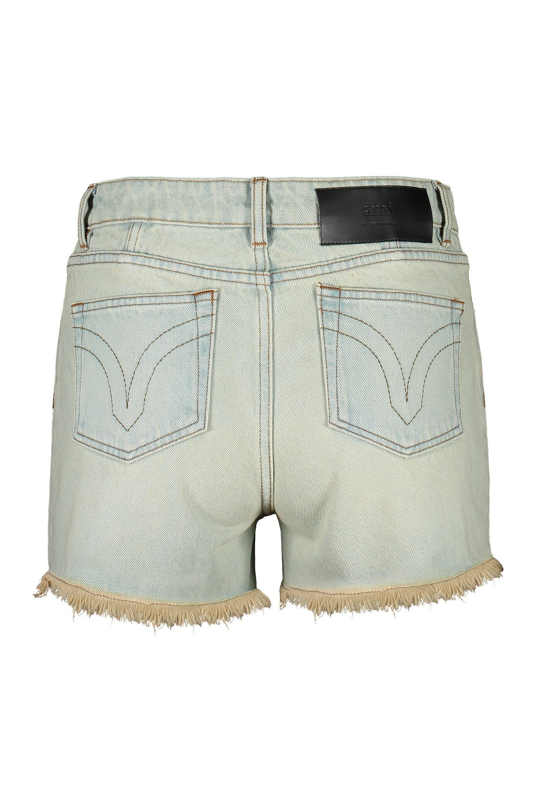 AMI PARIS-OUTLET-SALE-Denim shorts-ARCHIVIST