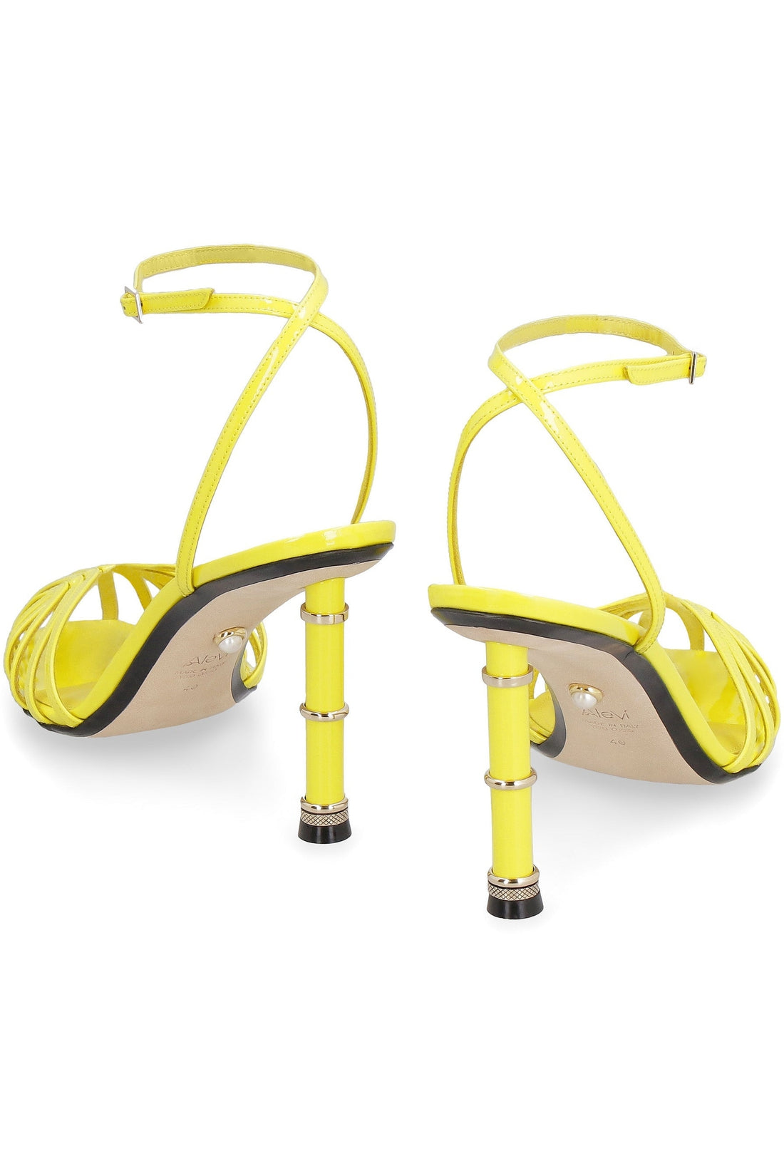 Alevì-OUTLET-SALE-Denise patent leather sandals-ARCHIVIST