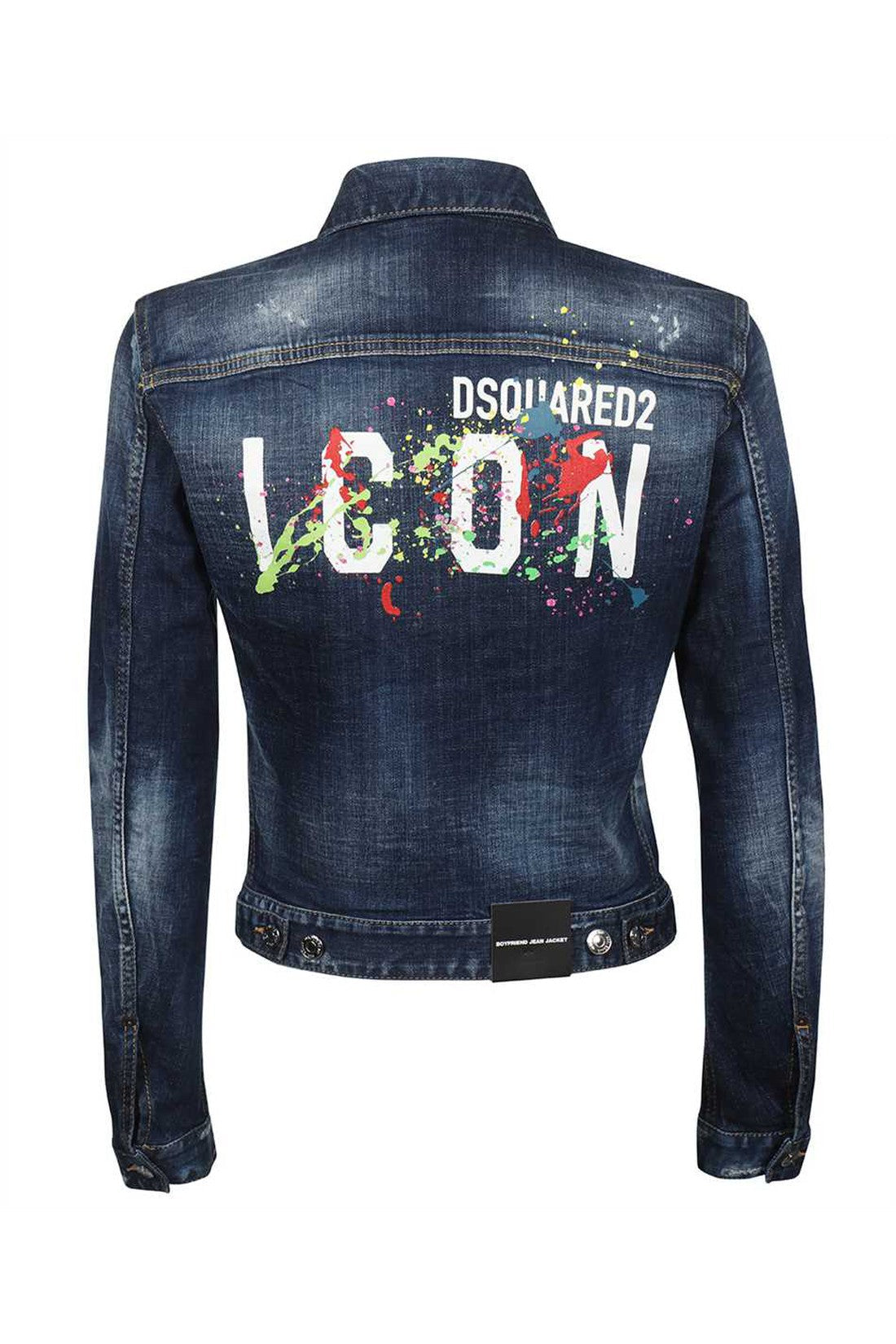 Dsquared2-OUTLET-SALE-Destroyed denim jacket-ARCHIVIST