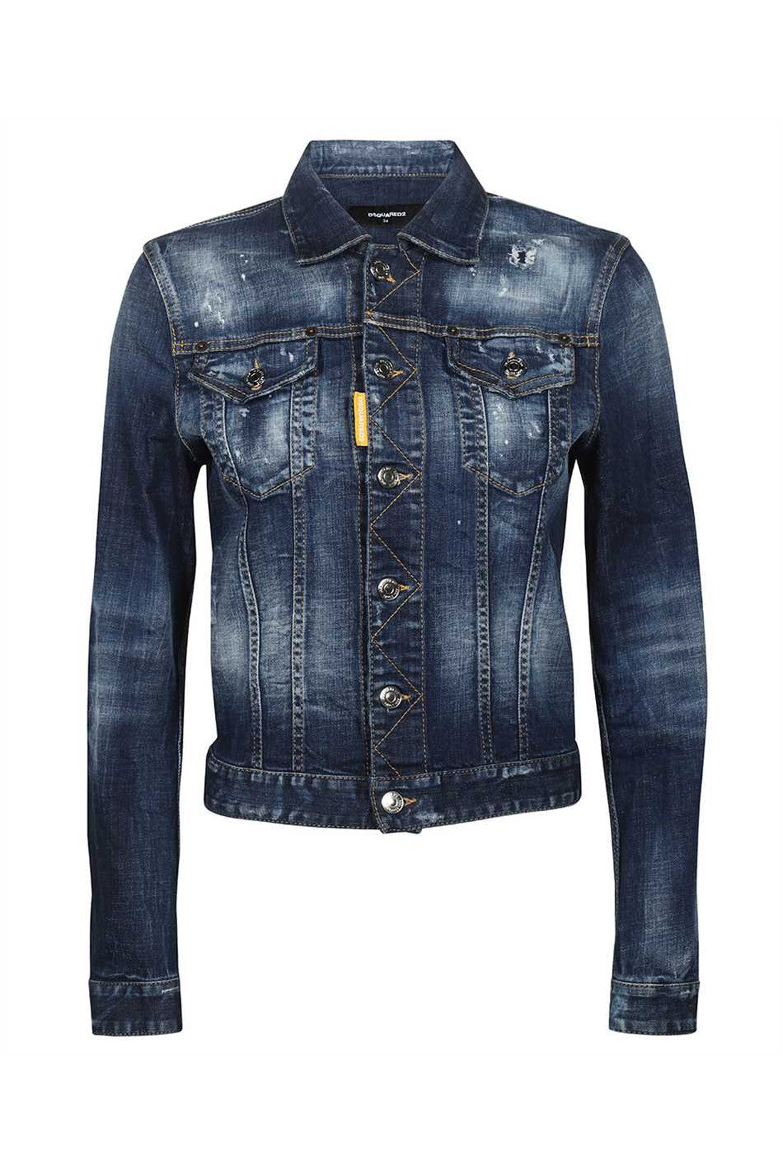 Dsquared2-OUTLET-SALE-Destroyed denim jacket-ARCHIVIST