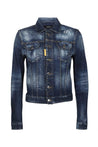 Dsquared2-OUTLET-SALE-Destroyed denim jacket-ARCHIVIST