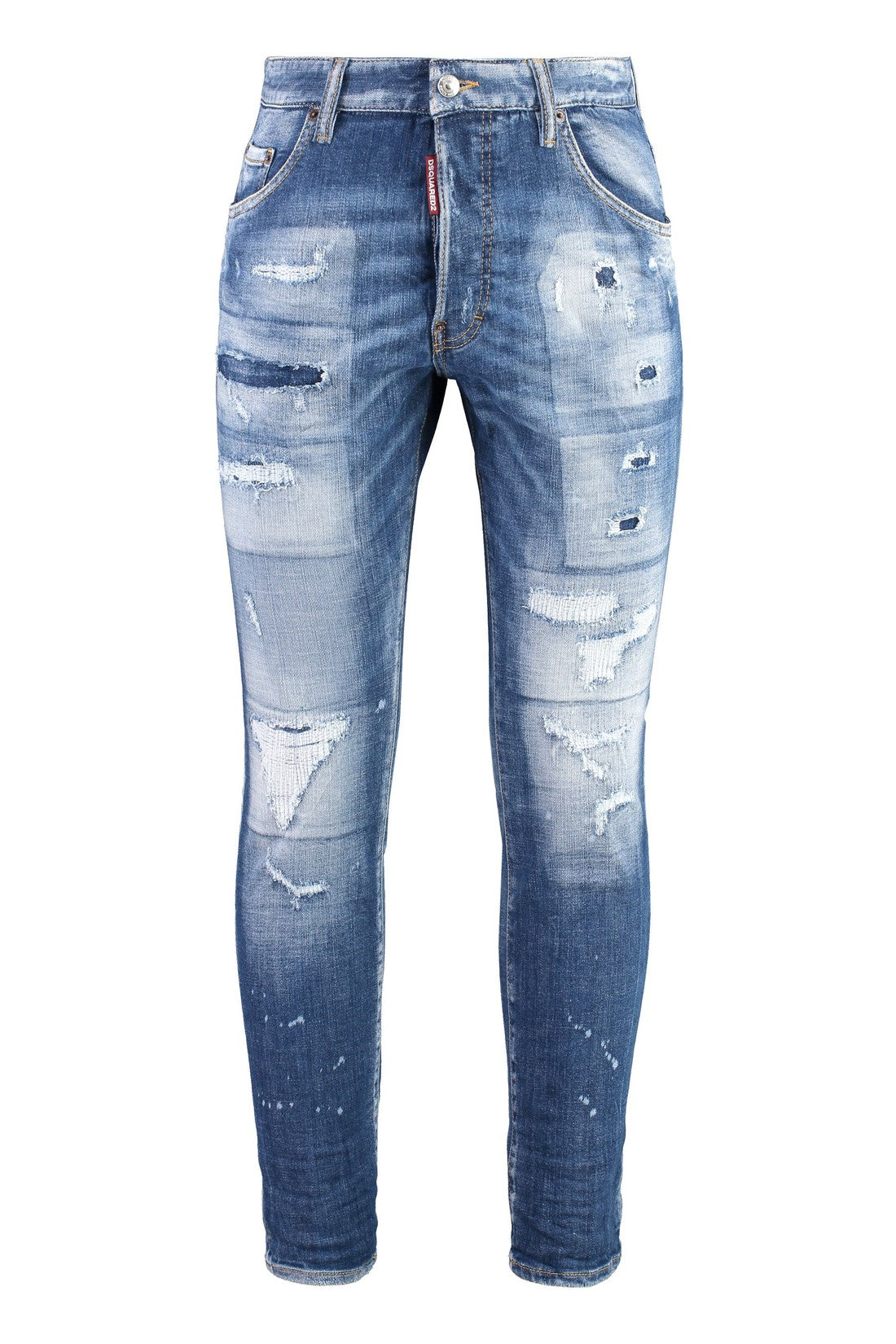 Dsquared2-OUTLET-SALE-Destroyed slim fit jeans-ARCHIVIST