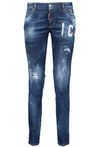 Dsquared2-OUTLET-SALE-Destroyed straight leg jeans-ARCHIVIST