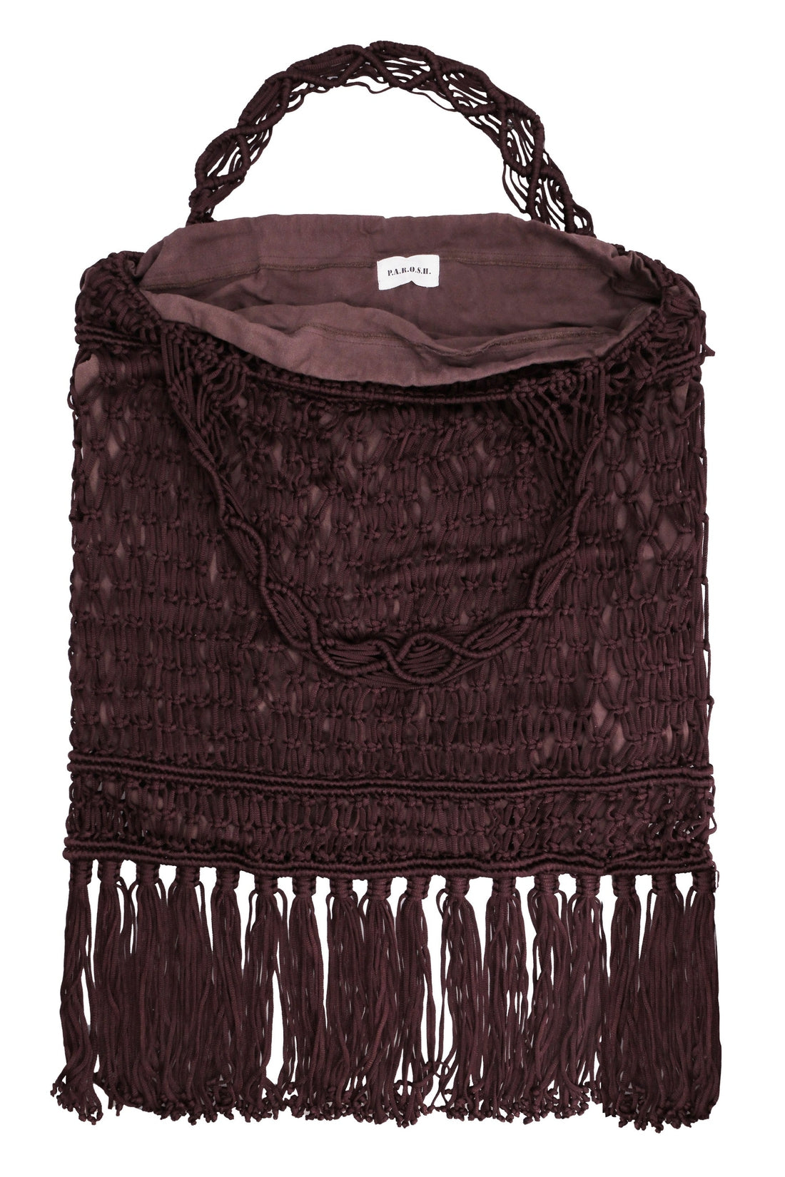 Parosh-OUTLET-SALE-Deva mesh-knit tote bag-ARCHIVIST