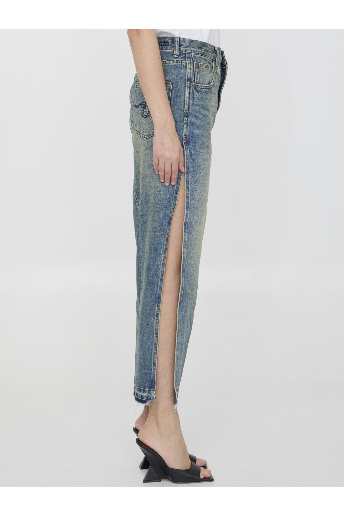 R13-OUTLET-SALE-Devon Side Slit skirt-ARCHIVIST