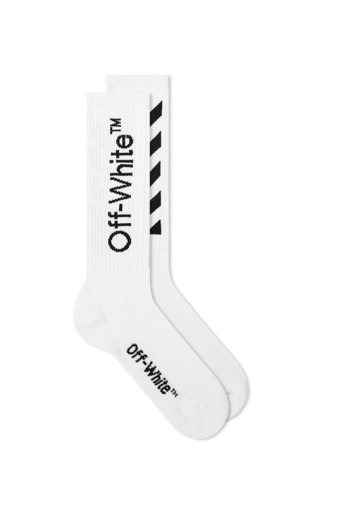 Off-White-OUTLET-SALE-Diagonal Helvetica Logo Long Socks-ARCHIVIST