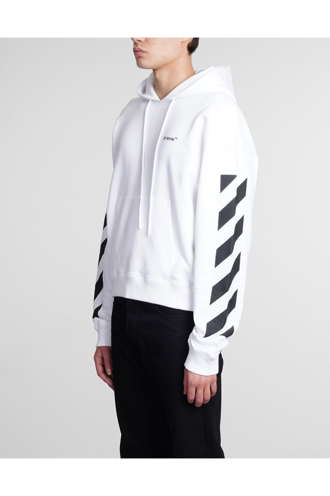 Off-White-OUTLET-SALE-Diagonal Helvetica Logo Oversize Hoodie-ARCHIVIST