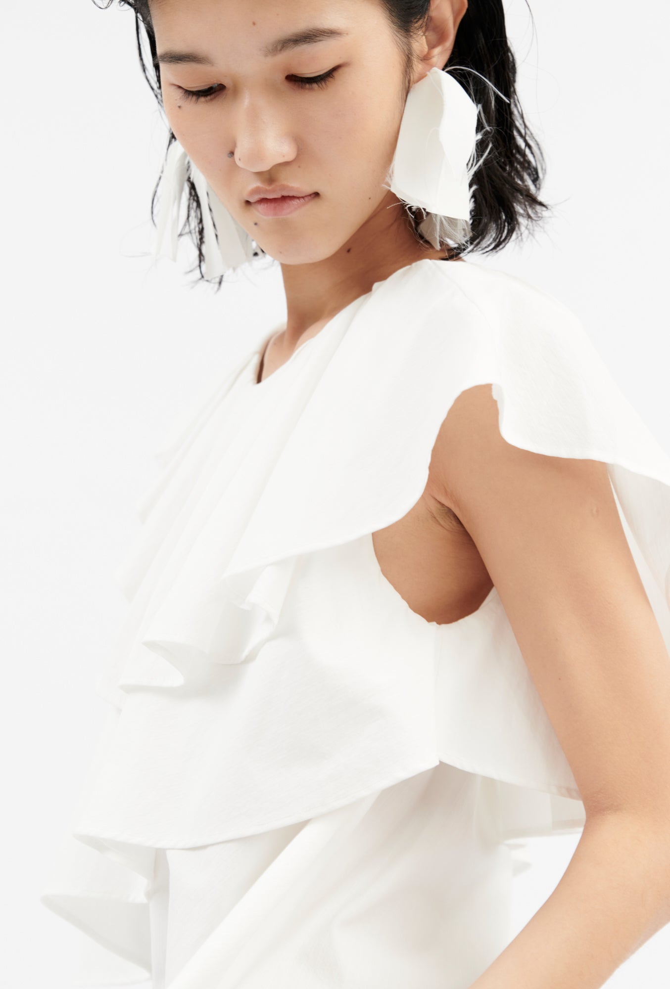 Odeeh-Diagonal Popeline Kleid, Milk-Kleider & Röcke-Black-Deal-Outlet-by-ARCHIVIST