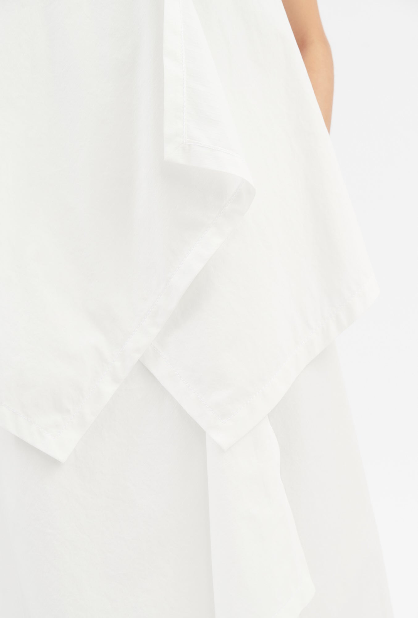 Odeeh-Diagonal Popeline Kleid, Milk-Kleider & Röcke-Black-Deal-Outlet-by-ARCHIVIST