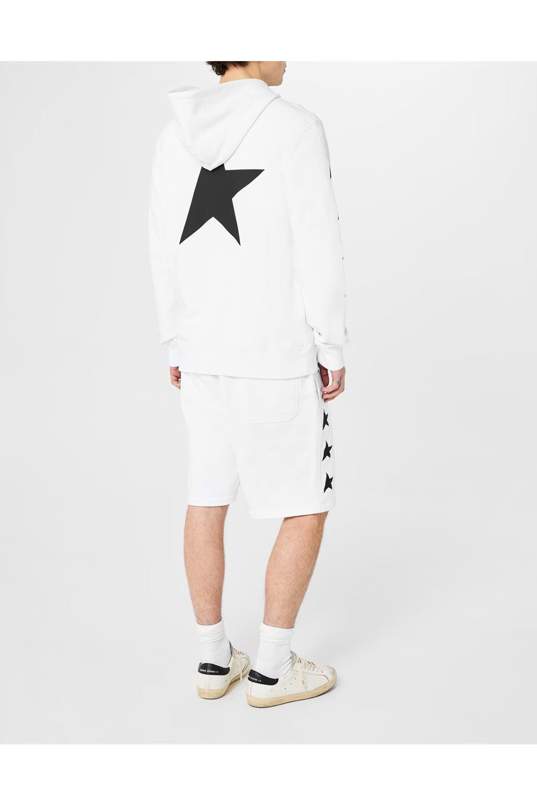 Golden Goose-OUTLET-SALE-Diego Star Logo Jersey Shorts-ARCHIVIST