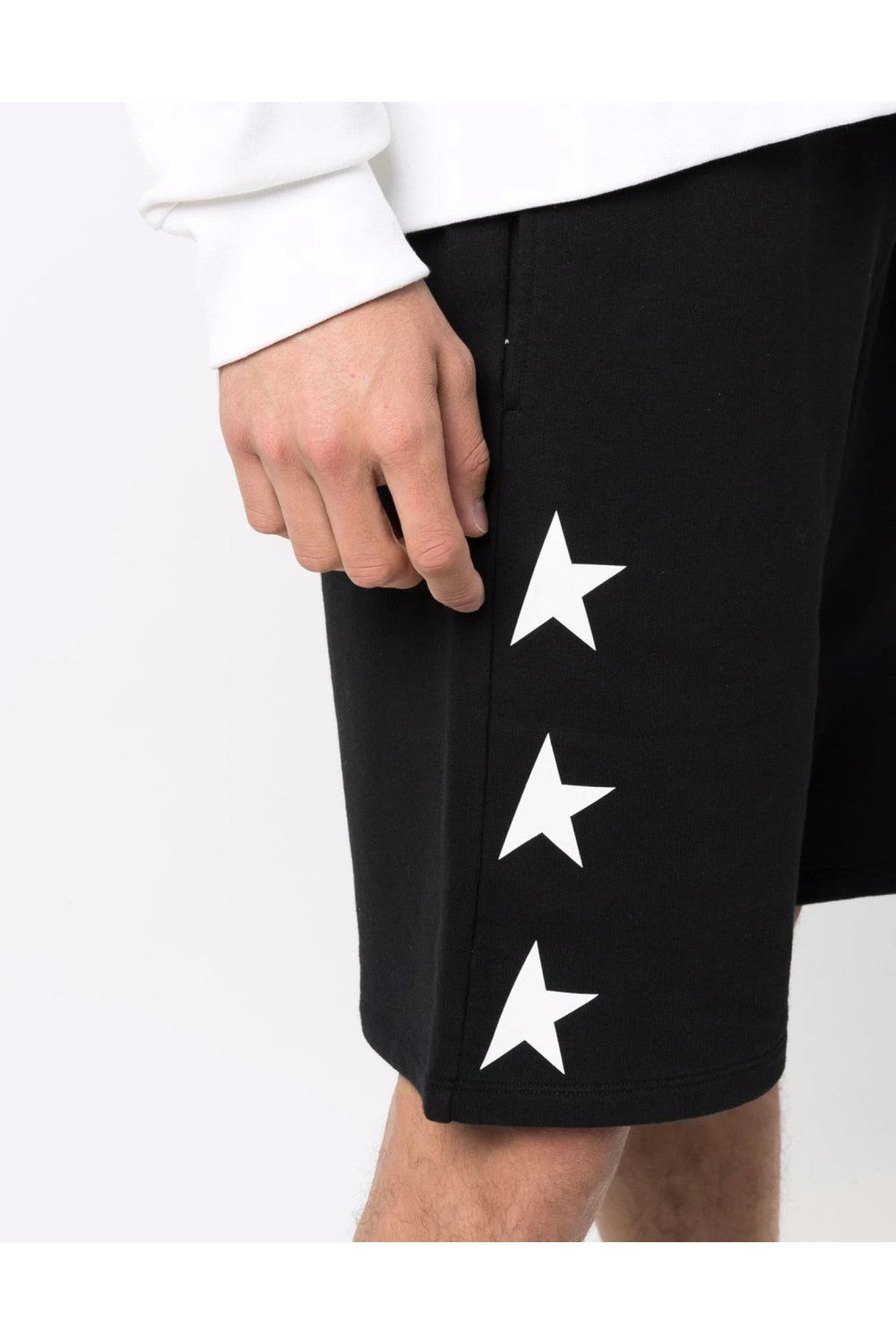 Golden Goose-OUTLET-SALE-Diego Star Logo Jersey Shorts-ARCHIVIST