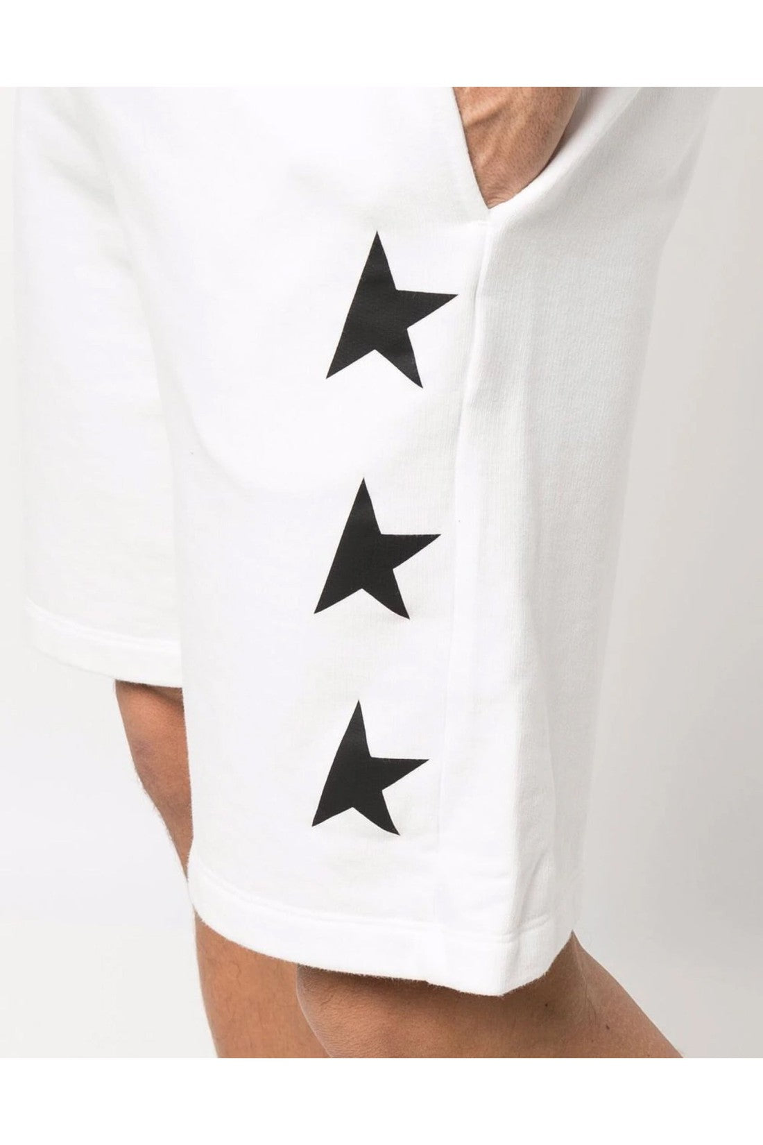 Golden Goose-OUTLET-SALE-Diego Star Logo Jersey Shorts-ARCHIVIST