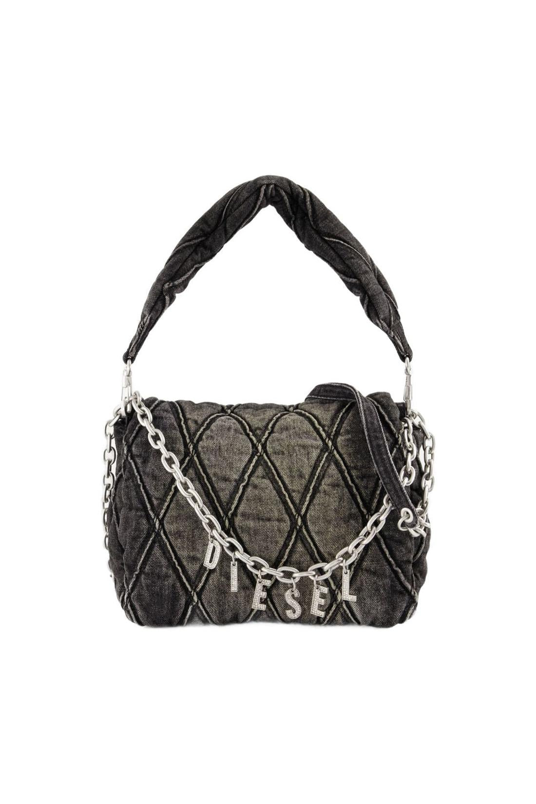 Charm Schultertasche - Diesel - Baumwolle - Schwarz-Taschen-Diesel-One size-black-ARCHIVIST