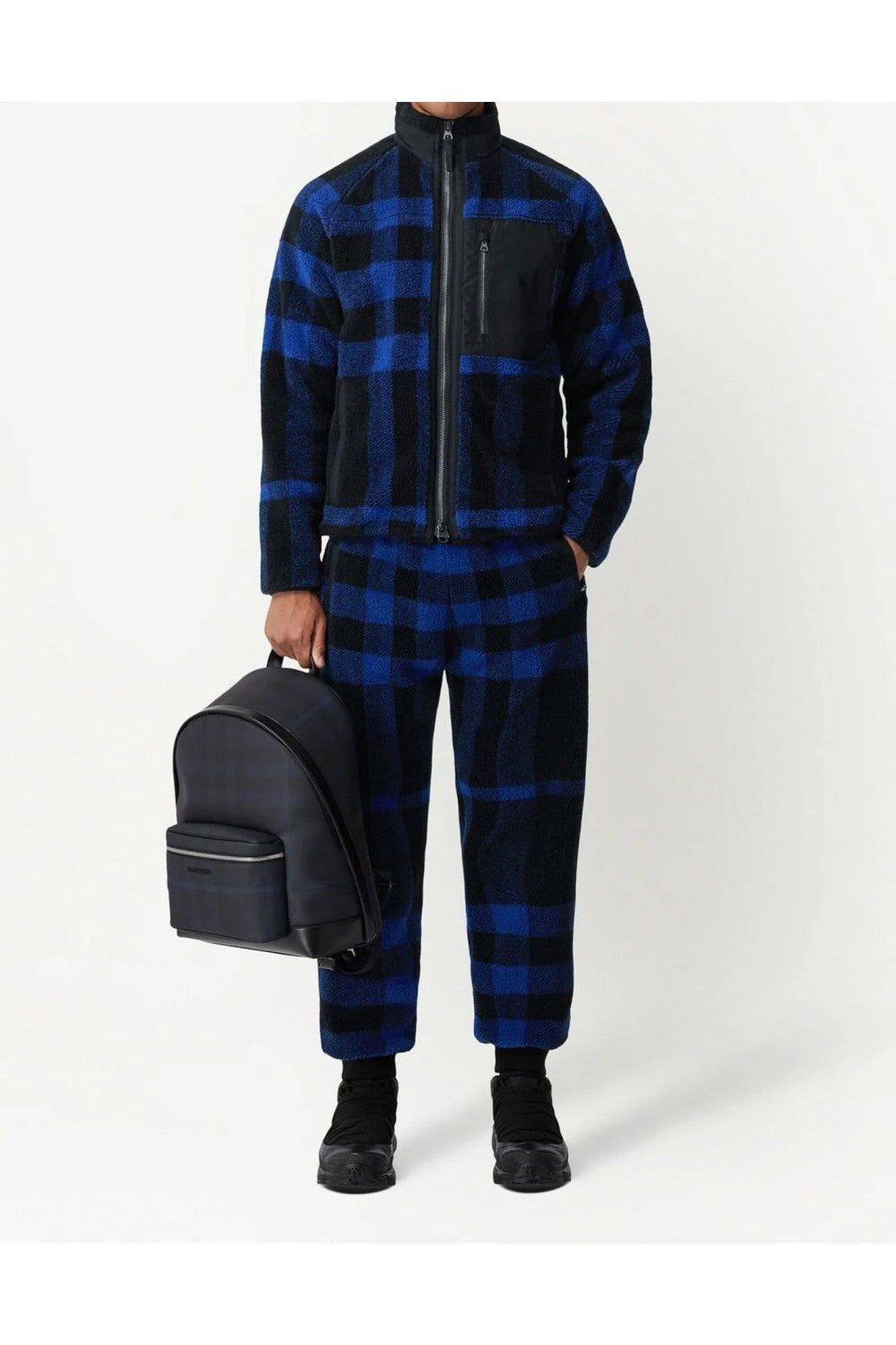 Burberry-OUTLET-SALE-Dimitri Check Fleece Pants-ARCHIVIST