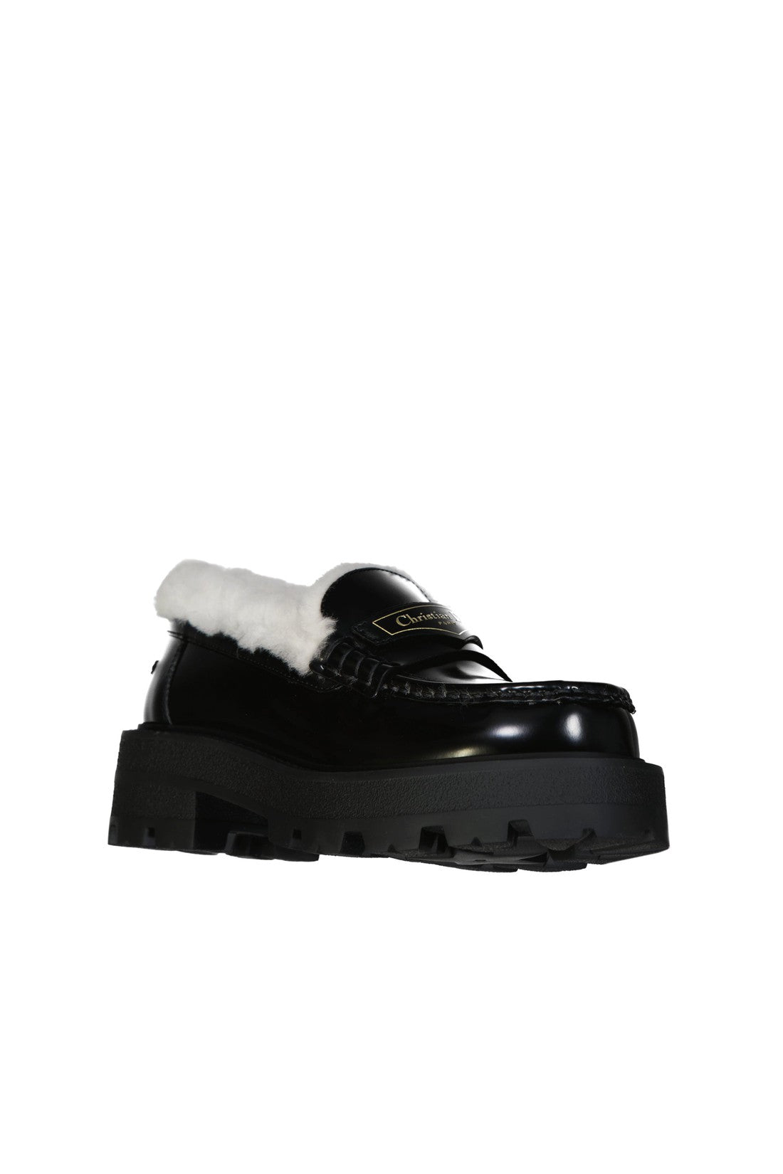 DIOR-OUTLET-SALE-Dior Leather Logo Loafers-ARCHIVIST