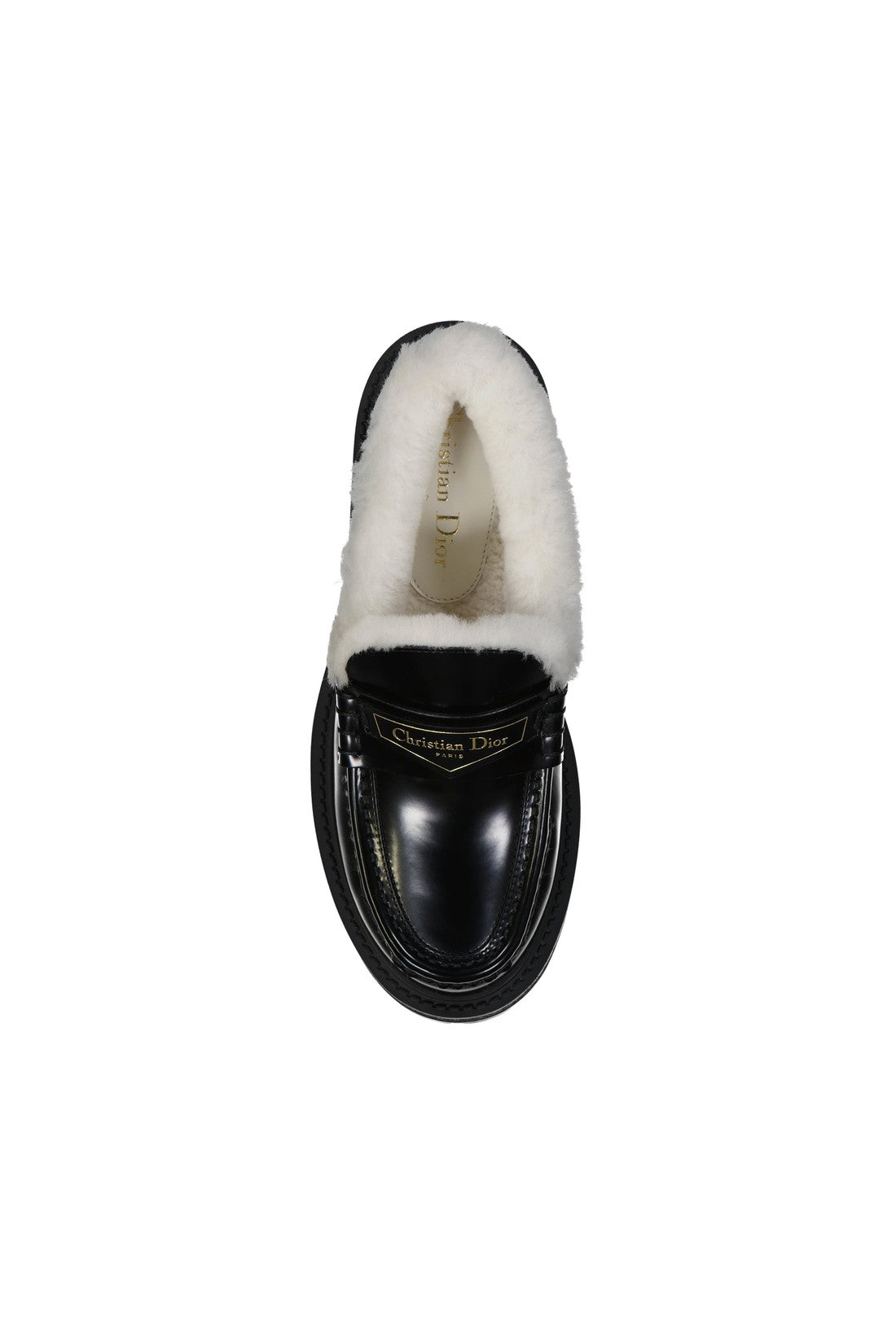 DIOR-OUTLET-SALE-Dior Leather Logo Loafers-ARCHIVIST