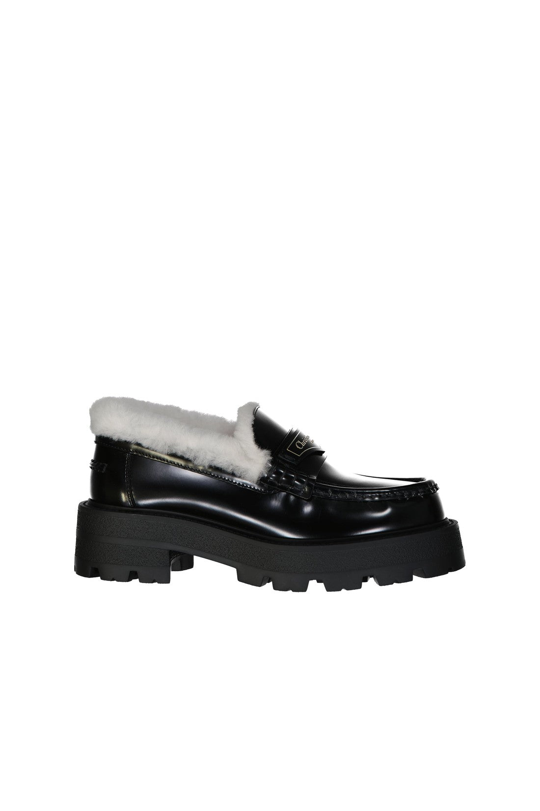 Dior-OUTLET-SALE-Dior Leather Logo Loafers-ARCHIVIST