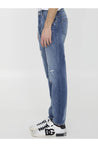 DOLCE&GABBANA-OUTLET-SALE-Distressed denim jeans-ARCHIVIST