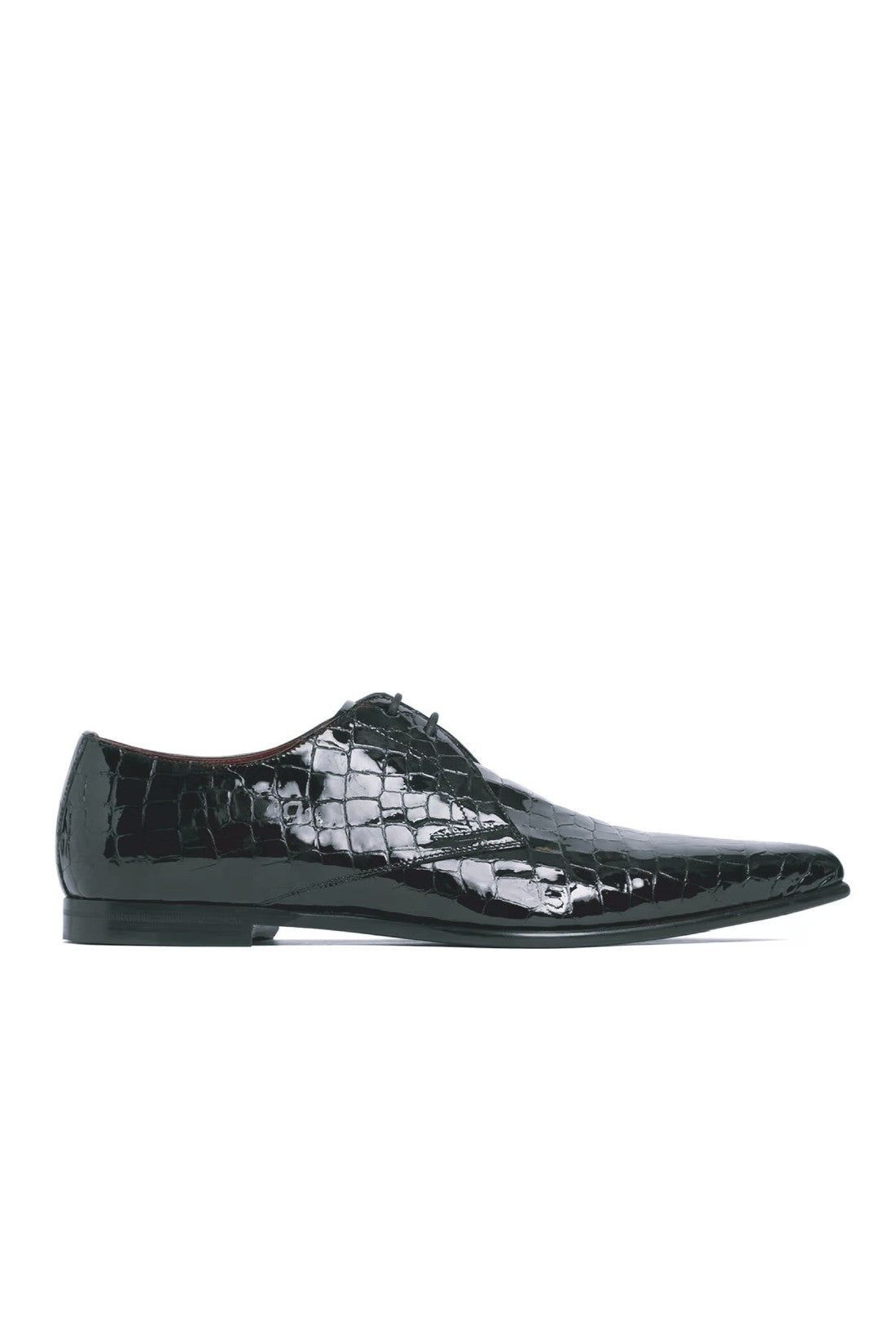 DOLCE & GABBANA-OUTLET-SALE-Dolce & Gabbana Achille Croc Embossed Derby-ARCHIVIST