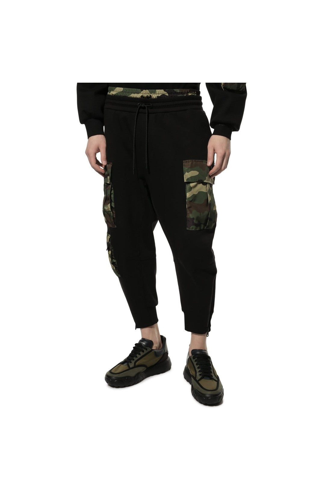 DOLCE & GABBANA-OUTLET-SALE-Dolce & Gabbana Camo Sweatpants-ARCHIVIST