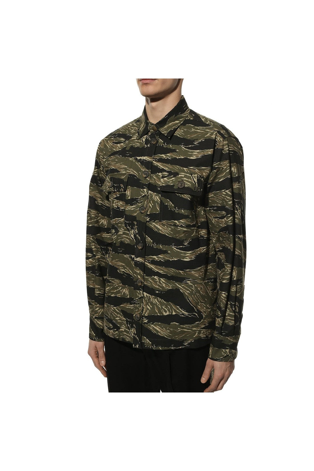 DOLCE & GABBANA-OUTLET-SALE-Dolce & Gabbana Camouflage Shirt-ARCHIVIST