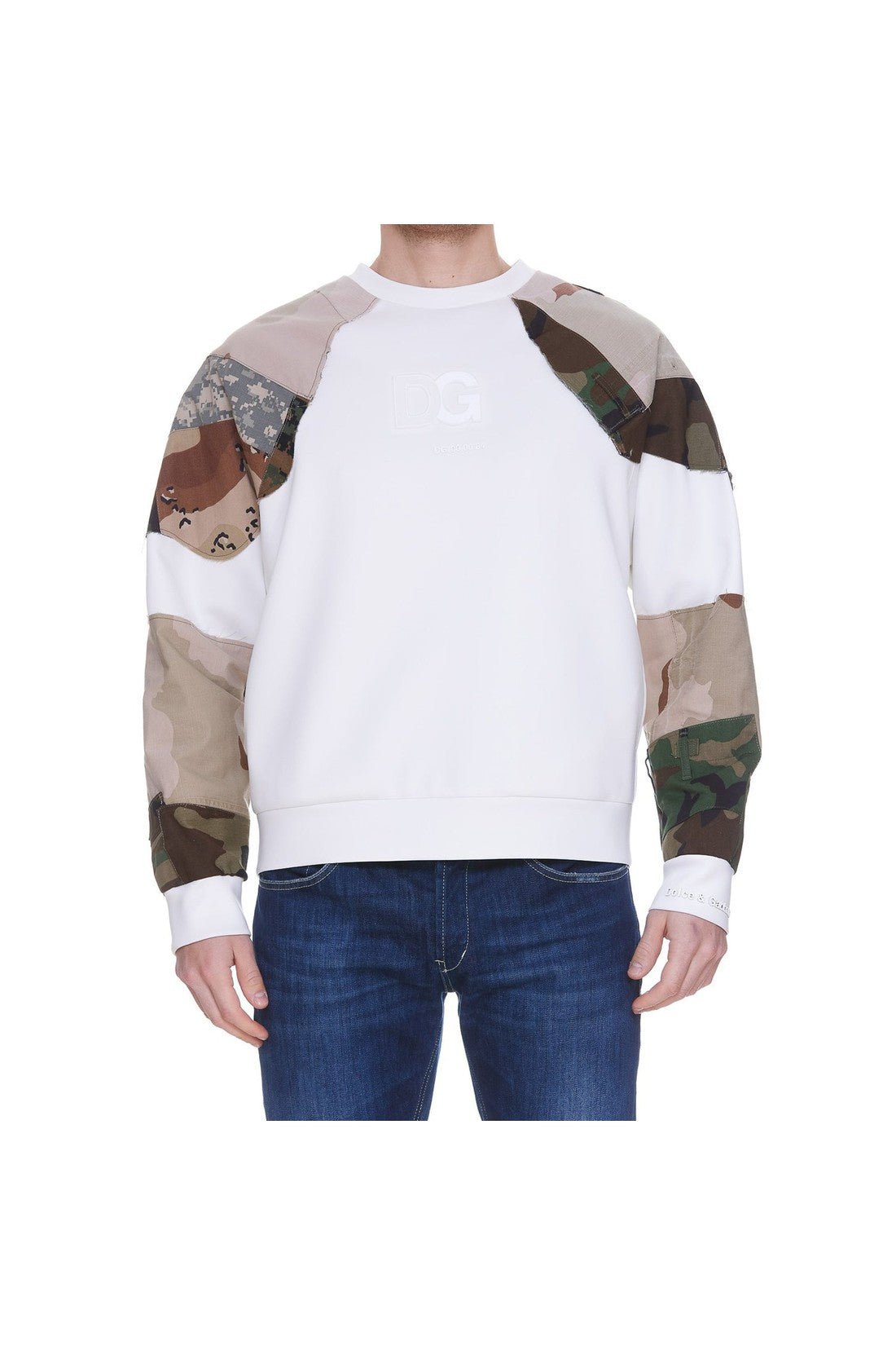 DOLCE & GABBANA-OUTLET-SALE-Dolce & Gabbana Camouflage Sweatshirt-ARCHIVIST