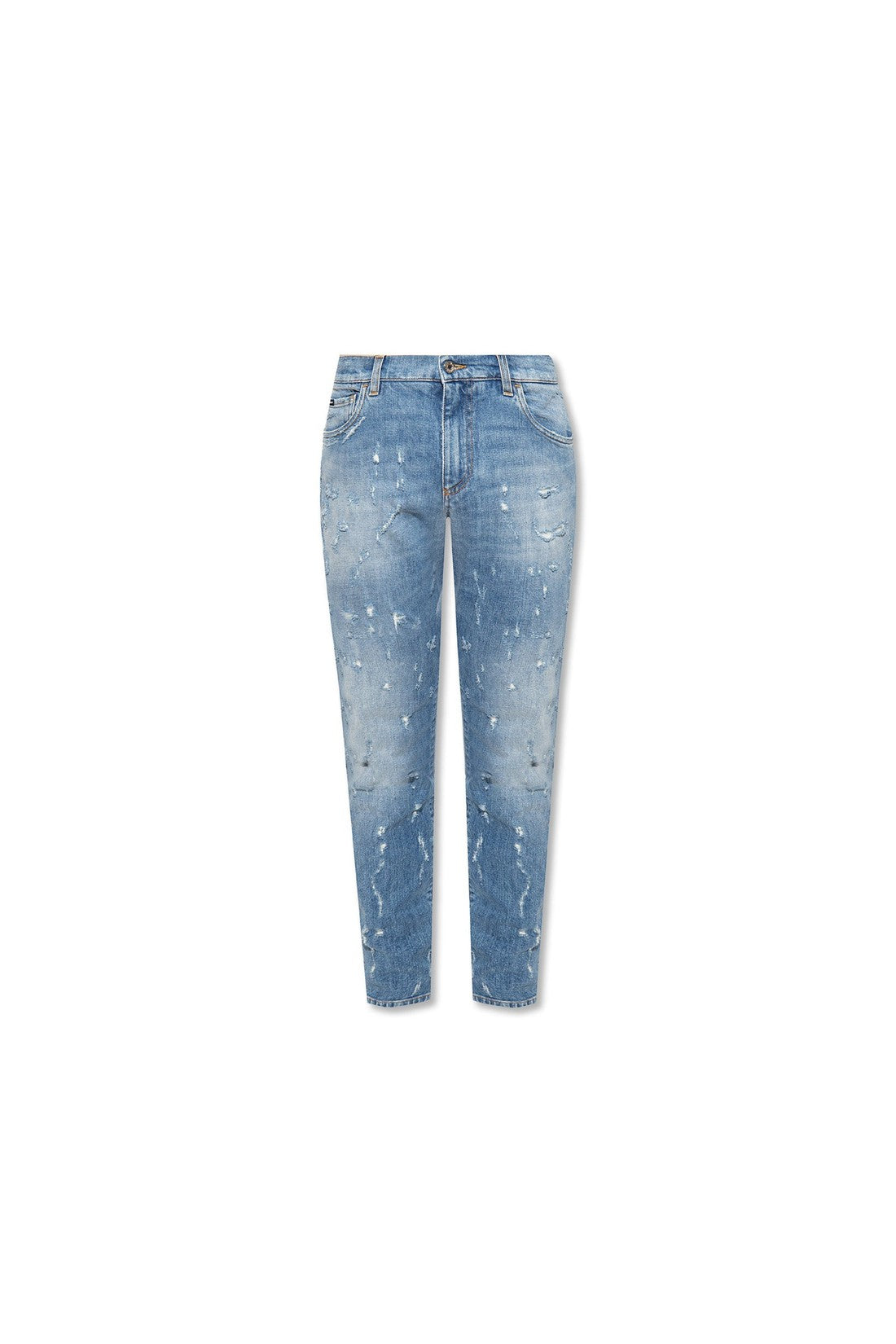 DOLCE & GABBANA-OUTLET-SALE-Dolce & Gabbana Cotton Denim Jeans-ARCHIVIST