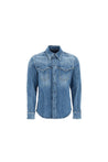 DOLCE & GABBANA-OUTLET-SALE-Dolce & Gabbana Cotton Denim Shirt-ARCHIVIST