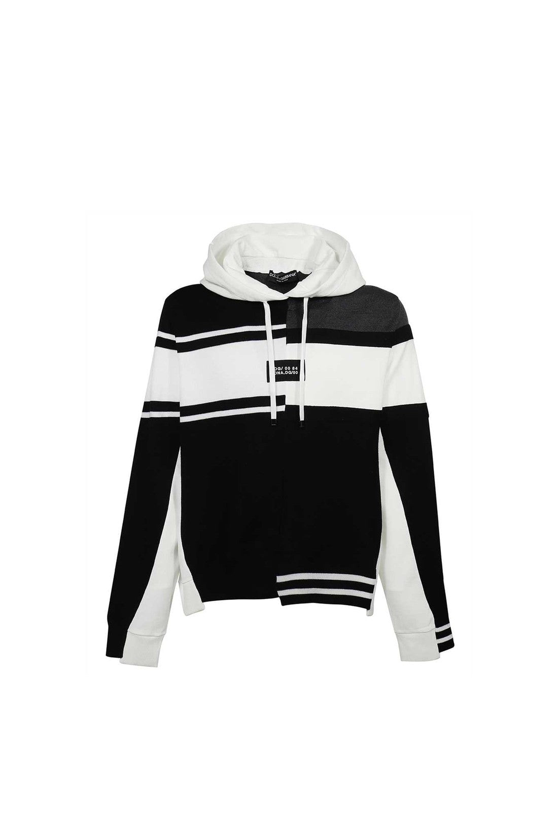 DOLCE & GABBANA-OUTLET-SALE-Dolce & Gabbana Cotton Hooded Sweatshirt-ARCHIVIST