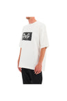 DOLCE & GABBANA-OUTLET-SALE-Dolce & Gabbana Cotton Logo T-Shirt-ARCHIVIST