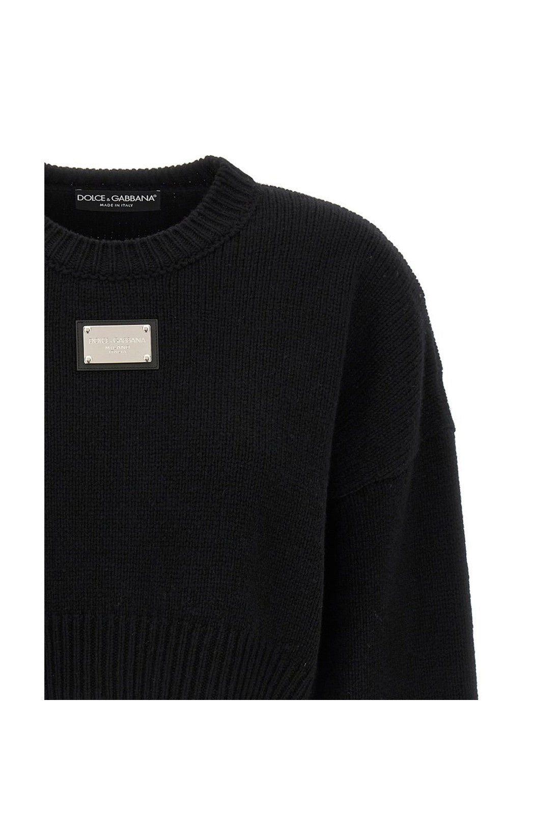 DOLCE & GABBANA-OUTLET-SALE-Dolce & Gabbana Cropped Pullover-ARCHIVIST