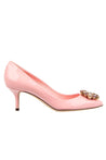 DOLCE & GABBANA-OUTLET-SALE-Dolce & Gabbana Crystal Embellished Suede Pumps-ARCHIVIST