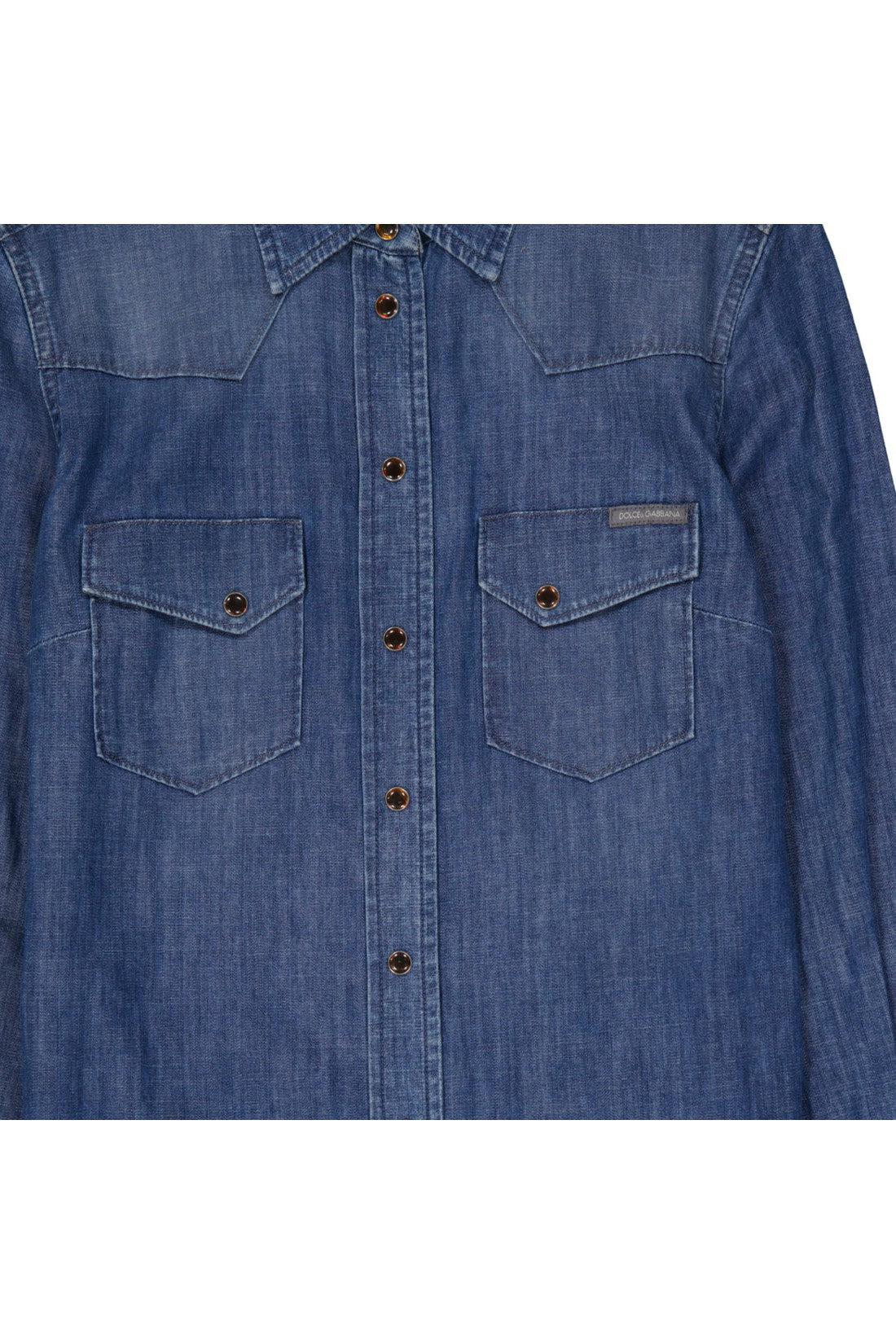 DOLCE & GABBANA-OUTLET-SALE-Dolce & Gabbana Denim Shirt-ARCHIVIST