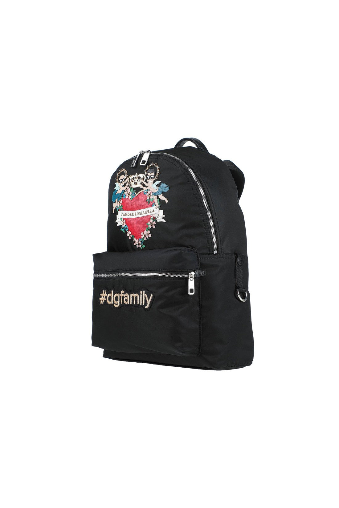 DOLCE & GABBANA-OUTLET-SALE-Dolce & Gabbana Family Patch Backpack-ARCHIVIST