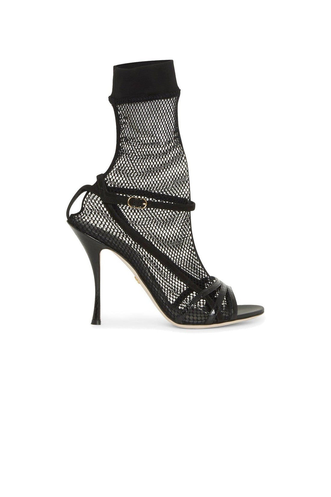 DOLCE & GABBANA-OUTLET-SALE-Dolce & Gabbana Fishnet Sandals-ARCHIVIST