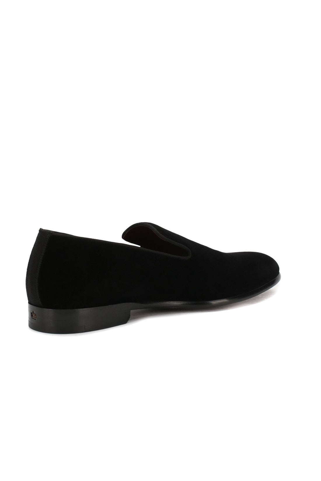 DOLCE & GABBANA-OUTLET-SALE-Dolce & Gabbana Gg Velvet Loafers-ARCHIVIST