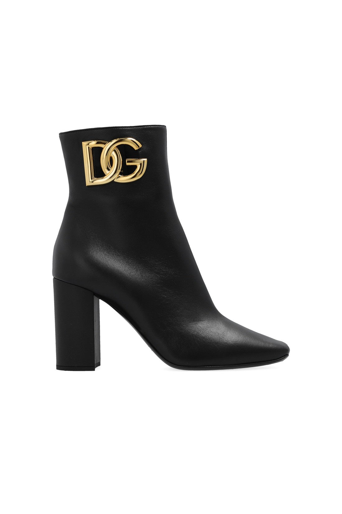 DOLCE & GABBANA-OUTLET-SALE-Dolce & Gabbana Heeled Leather Boots-ARCHIVIST