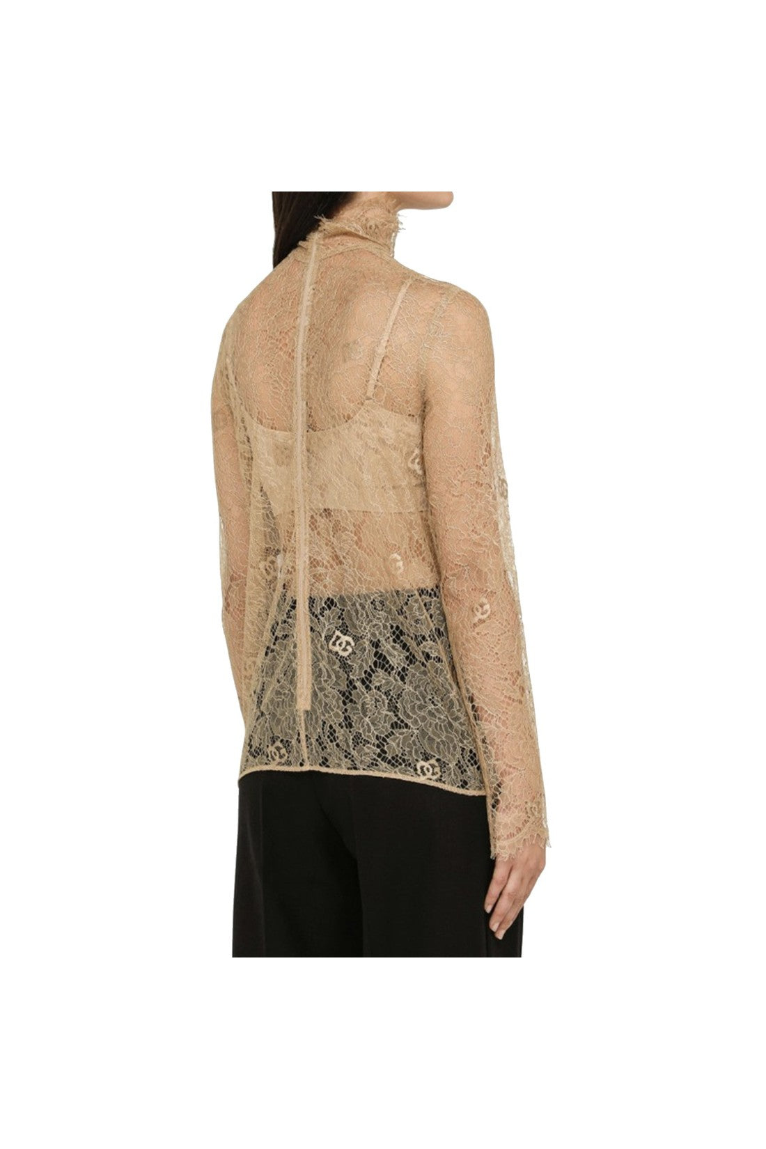 DOLCE & GABBANA-OUTLET-SALE-Dolce & Gabbana Lace Top-ARCHIVIST